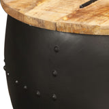 NNEVL Coffee Table Round 53x43 cm Solid Mango Wood