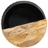 NNEVL Coffee Table Round 53x43 cm Solid Mango Wood
