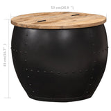 NNEVL Coffee Table Round 53x43 cm Solid Mango Wood