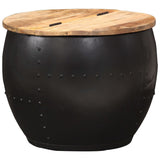 NNEVL Coffee Table Round 53x43 cm Solid Mango Wood