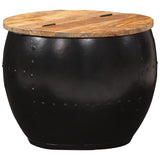 NNEVL Coffee Table Round 53x43 cm Solid Mango Wood