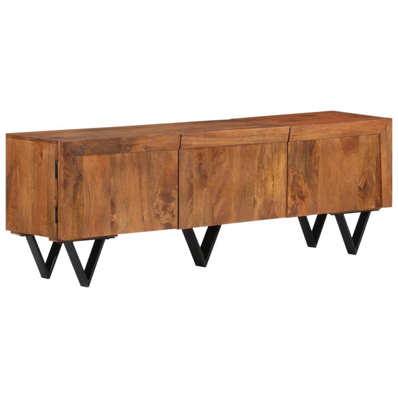 NNEVL TV Cabinet 140x30x46 cm Solid Wood Mango