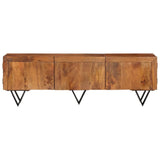 NNEVL TV Cabinet 140x30x46 cm Solid Wood Mango