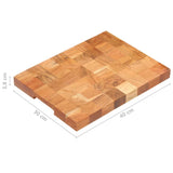 NNEVL Chopping Board 40x30x3.8 cm Solid Acacia Wood