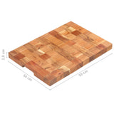 NNEVL Chopping Board 50x34x3.8 cm Solid Acacia Wood