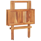 NNEVL Folding Bistro Table 60x60x65 cm Solid Teak Wood
