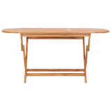 NNEVL Folding Garden Table 160x80x75 cm Solid Teak Wood