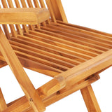 NNEVL 7 Piece Folding Outdoor Dining Set Solid Teak Wood