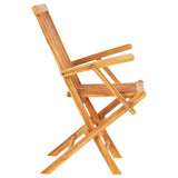 NNEVL 7 Piece Folding Outdoor Dining Set Solid Teak Wood