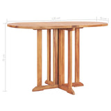 NNEVL Folding Butterfly Garden Table 120x70x75 cm Solid Teak Wood