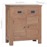 NNEVL Sideboard 65x30x75 cm Solid Teak Wood