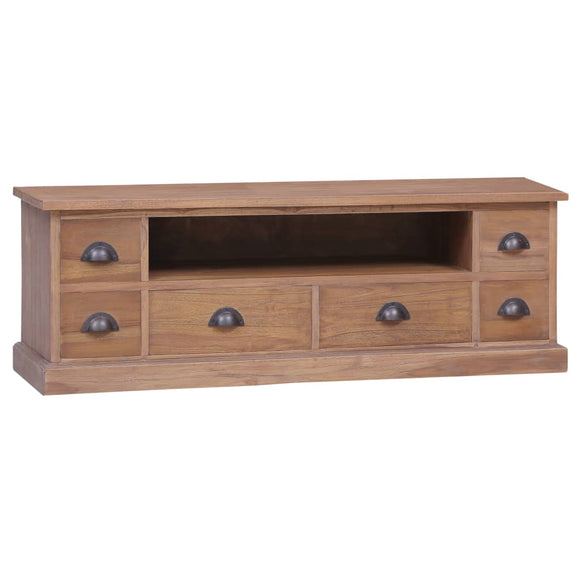 NNEVL TV Cabinet 120x30x40 cm Solid Teak Wood