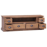 NNEVL TV Cabinet 120x30x40 cm Solid Teak Wood