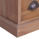 NNEVL TV Cabinet 120x30x40 cm Solid Teak Wood