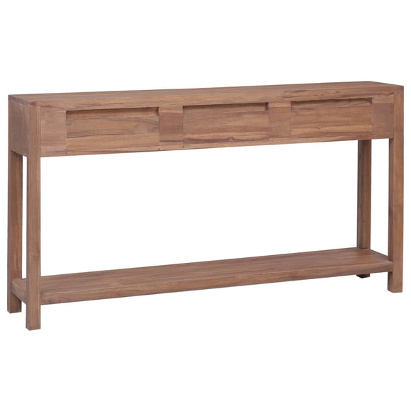 NNEVL Console Table 145x30x80 cm Solid Teak Wood