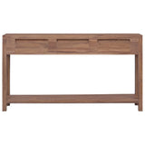NNEVL Console Table 145x30x80 cm Solid Teak Wood