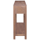 NNEVL Console Table 145x30x80 cm Solid Teak Wood