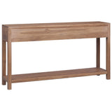 NNEVL Console Table 145x30x80 cm Solid Teak Wood