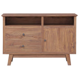 NNEVL Sideboard 100x30x68 cm Solid Teak Wood