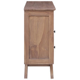 NNEVL Sideboard 100x30x68 cm Solid Teak Wood