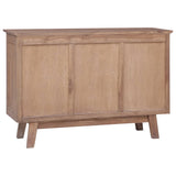 NNEVL Sideboard 100x30x68 cm Solid Teak Wood