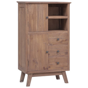 NNEVL Highboard 60x30x100 cm Solid Teak Wood