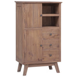 NNEVL Highboard 60x30x100 cm Solid Teak Wood