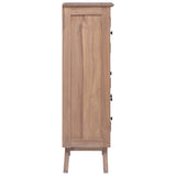 NNEVL Highboard 60x30x100 cm Solid Teak Wood