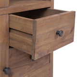 NNEVL Highboard 60x30x100 cm Solid Teak Wood