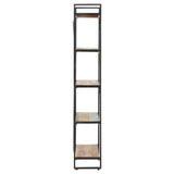 NNEVL 5-Tier Bookcase 140x30x180 cm Solid Reclaimed Wood