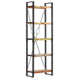 NNEVL 5-Tier Bookcase 60x30x180 cm Solid Reclaimed Wood