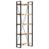 NNEVL 5-Tier Bookcase 60x30x180 cm Solid Reclaimed Wood