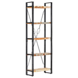 NNEVL 5-Tier Bookcase 60x30x180 cm Solid Reclaimed Wood