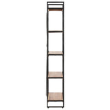 NNEVL 5-Tier Bookcase 90x30x180 cm Solid Acacia Wood
