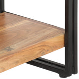 NNEVL 5-Tier Bookcase 90x30x180 cm Solid Acacia Wood