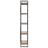 NNEVL 5-Tier Bookcase 60x30x180 cm Solid Acacia Wood