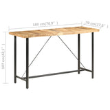 NNEVL Bar table 180x70x107 cm Rough Mango Wood