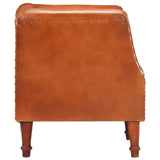 NNEVL Tub Chair Brown Real Goat Leather