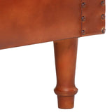 NNEVL Tub Chair Brown Real Goat Leather