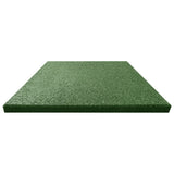 NNEVL Fall Protection Tiles 6 pcs Rubber 50x50x3 cm Green