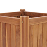 NNEVL Raised Bed 50x50x50 cm Solid Teak Wood