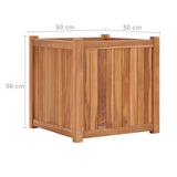 NNEVL Raised Bed 50x50x50 cm Solid Teak Wood