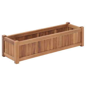 NNEVL Raised Bed 100x30x25 cm Solid Teak Wood