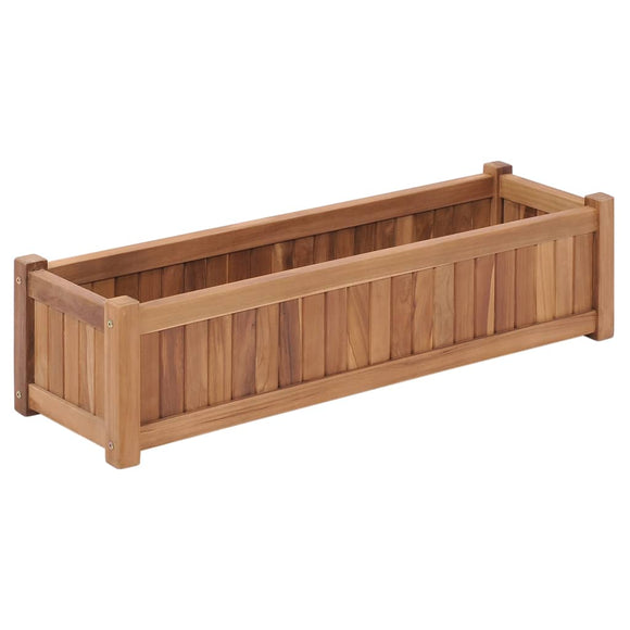 NNEVL Raised Bed 100x30x25 cm Solid Teak Wood