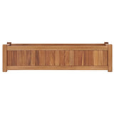 NNEVL Raised Bed 100x30x25 cm Solid Teak Wood