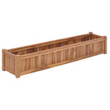 NNEVL Raised Bed 150x30x25 cm Solid Teak Wood