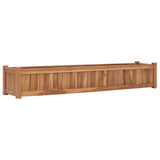 NNEVL Raised Bed 150x30x25 cm Solid Teak Wood
