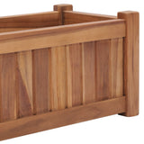 NNEVL Raised Bed 150x30x25 cm Solid Teak Wood