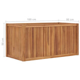 NNEVL Raised Bed 100x50x50 cm Solid Teak Wood