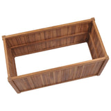NNEVL Raised Bed 100x50x70 cm Solid Teak Wood